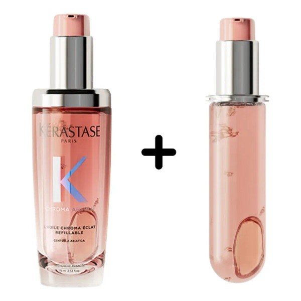 Kit Tratamiento Para Cabello Teñido Aceite Y Refil Kerastase Chroma
