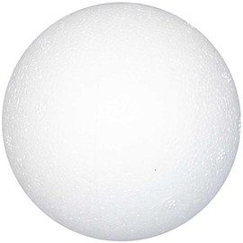 Creativ 100263 Ball, D: 5 cm, polystyrene, 50 pcs, white