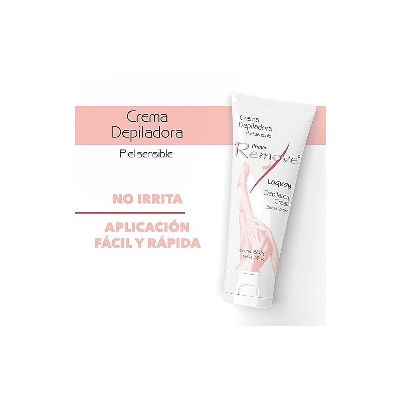 Loquay Crema Depilatoria Primer Remove Sensible, 220 g
