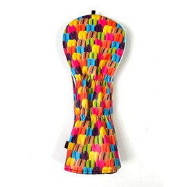 Komokome Fairway Wood X Golf Single Golf Headcover Macaroon Inner Bore FW Pencil Sack Embroidered Print