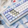 COOMICKEY Blue White PBT Keycaps XOA Keycaps, Custom Keyboard Keycaps