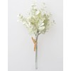 Asuka Artificial Flower Mini Eucalyptus Bunch, Cream Green, Total Length: