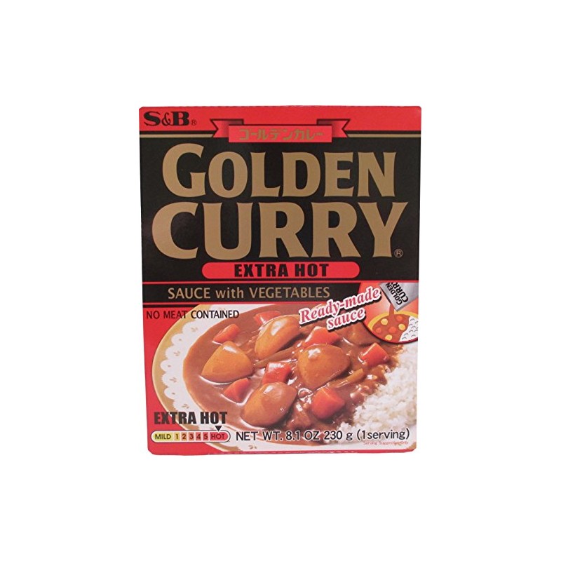 S&B Golden Curry Sauce With Vegetables 8.1oz , 230g (Extra