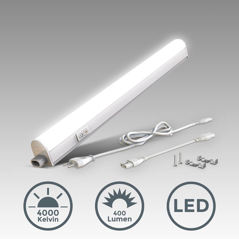 B.K.Licht - LED Strip with On/Off Switch, Neutral White Light