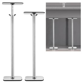 2 Pack Undermount Sink Brackets Adjustable, Stainless Steel Sink Support Legs, Installation and Repair Kit System for Kitchen, Bathroom (18-22inches)