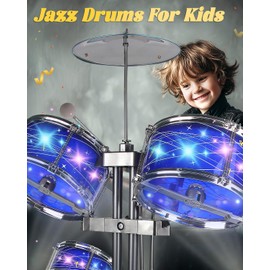 ZFSZSY Kids Drum Sets for 2-5, Drum Set for Toddlers 1-3, Mini Baby Junior Youth Percussion Beginner Small Jazz Band Rock Drum kit Musical Instrument Toys Boys Girls Ages 3-5 5-7 6-10