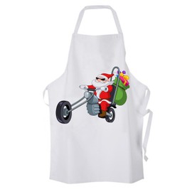 Tribal T-Shirts Santa Claus Biker Chef's Kitchen Apron
