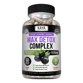 Kaya Naturals Max Detox Herbal 1532 Mg 60 Cápsulas