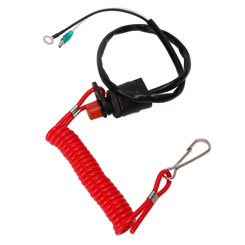 Boat Engine Emergency Stop Switch Safety Tether Lanyard ABS for