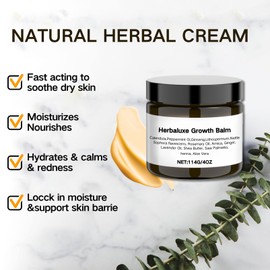 Herbaluxe Growth Balm, Natural Herbal Body Cream,Skin Barrier Repair Cream, Intense Skin Relief Moisturiser For Dry Skin, Body Skin Care Moisturising Cream for Women and Men Repairing & Barrie