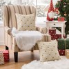 MIULEE Christmas Pillow Covers 18x18 Inch Set of 2, Beige