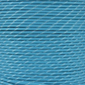 Paracord Planet Glow in the Dark Paracord - Made of 100% Nylon with 7 Inner-Core Strands - Available in 10, 25, 50, and 100 Foot Lengths that is Made in the USA (Neon Turquoise Glow in the Dark, 100 Feet)