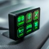 Pilot Automotive Bully Universal Push Butto 6 Gang LED Switch