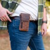 Moonster Leather Phone Holster – Genuine Full-Grain Buffalo Leather Cell