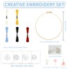 FREEBLOSS 4 Set 8'' Embroidery Kit for Beginners Divination Pattern