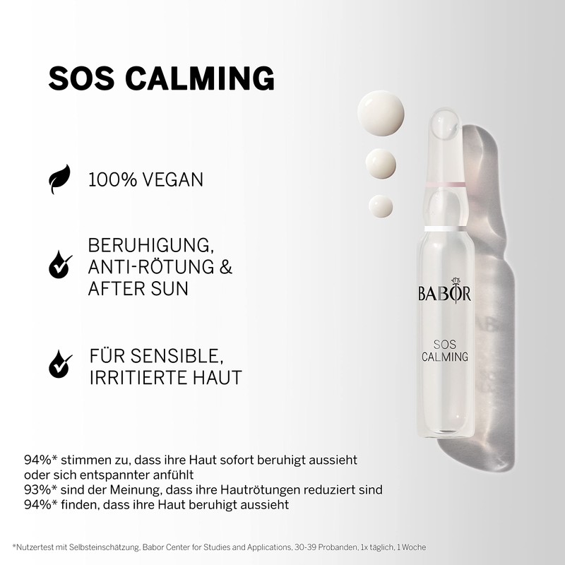 BABOR SOS Calming Serum Ampoules for the Face, with Aloe