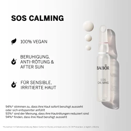 BABOR SOS Calming Serum Ampoules for the Face, with Aloe Vera and Panthenol for Instantly Soothed Skin, Ampoule Concentrates, 7 x 2 ml