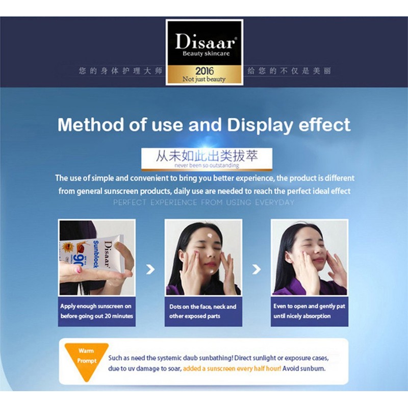 DISAAR BEAUTY Refreshing Sunblock SPF90++ Capital Soleil Protection Waterproof 100ml