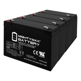 Mighty Max Battery 6V 12AH F2 Battery works with Modified Powerwheels - 4 Pack