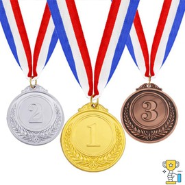 Tokaneit Medals, Gold Silver Bronze Medal, Number Medals, Zinc Alloy Medal, Winning Rewards, Children's Sports Competition Awards, Game Competition Awards, Game Competition Medals, Pack of 3