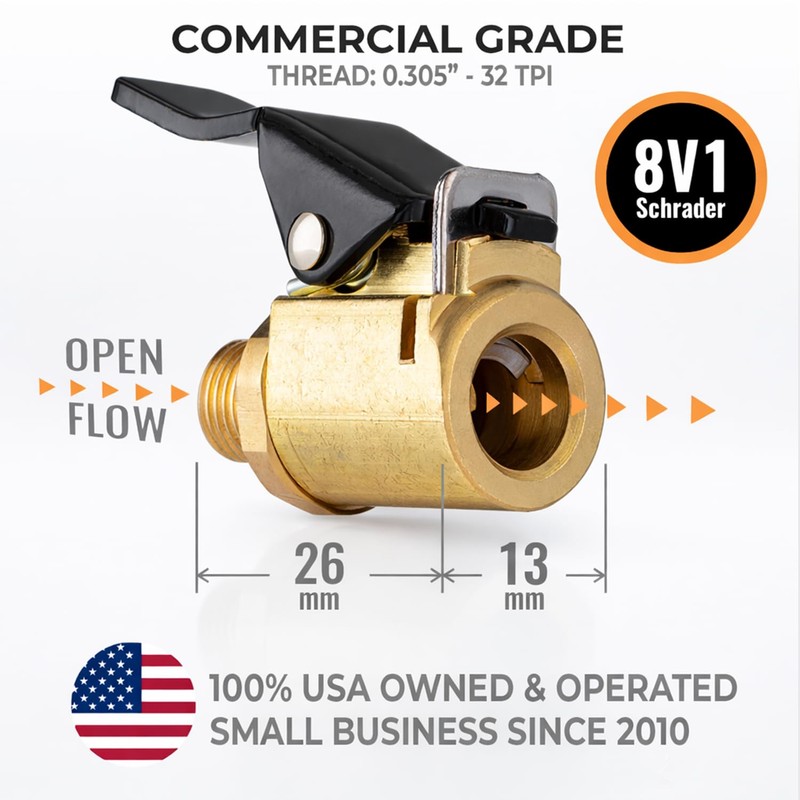 Chuck Mates Premium Quick-Connect Accessory for Tire Inflators Open-Type (1