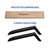 Window Visors Rain Guards Shield for 1997-2006 Jeep Wrangler, Out-Channel