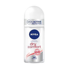 Nivea Dry Comfort Roll-On Air Freshener 6 x 50ml Antiperspirant with Dual Active Formula with Double Anti-Breathability