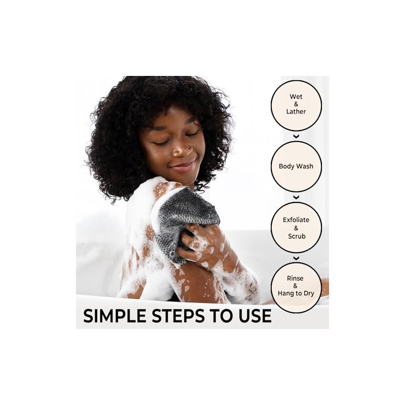 Minisentials Esponja Africana Auténtica Nudos Exfoliante Baño Tipo Lufa Afro