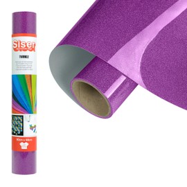 Siser Twinkle Purple, 30 cm x 0.5 m Thermal Transfer Vinyl Reflective Glitter for Customising Fabrics, Clothing and Accessories, Craft Items, Easy to Cut