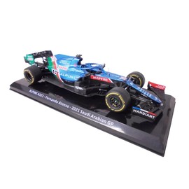 - Formula 1 Compatible with Alpine A521 Fernando Alonso 2021 Saudi Arabia Grand Prix - 1/24 Diecast Model Car OR081