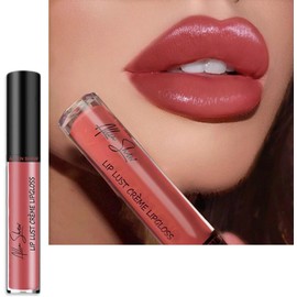 Brillo de labios en crema 12 colores, 2026 nueva textura lápiz labial color crema 12 colores, lápiz labial de terciopelo hidratante resistente al agua, antiadherente y de larga duración (#11)