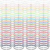 Cunno 100 Pcs Friendship Bracelets Bulk Heart Bracelets Colorful Adjustable