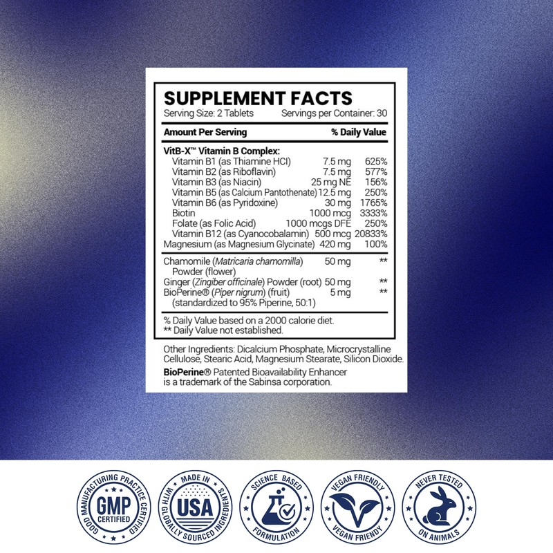 Research Verified Leg Cramps - Magnesium, B Vitamins, Ginger, Chamomile,