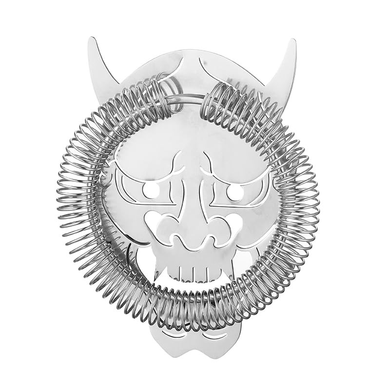 Cocktail Strainer Bar Strainer with Demon face Design Stainless Steel