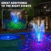 ChlorStar Pool Fountain with Remote, Dolphing Rechargeable Floating Pool Fountain