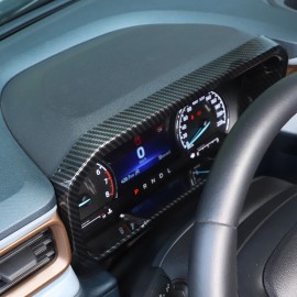 klend-cartrim Carbon Fiber ABS Center Console Dashboard Trim Cover For Ford Maverick 2022-2023