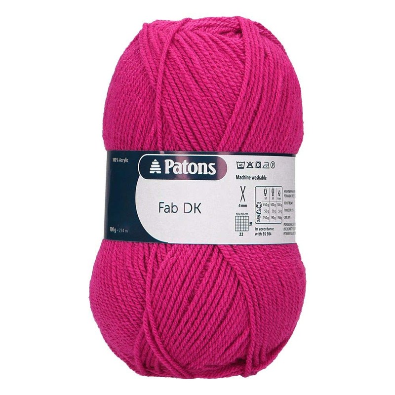 Patons Knitting Yarn, Acrylic, Strawberry, One Size
