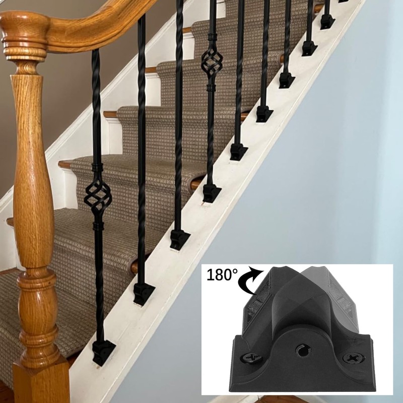 Sidasu 10-Pack Iron Baluster Swivel Shoes – Adjustable Angle Baluster