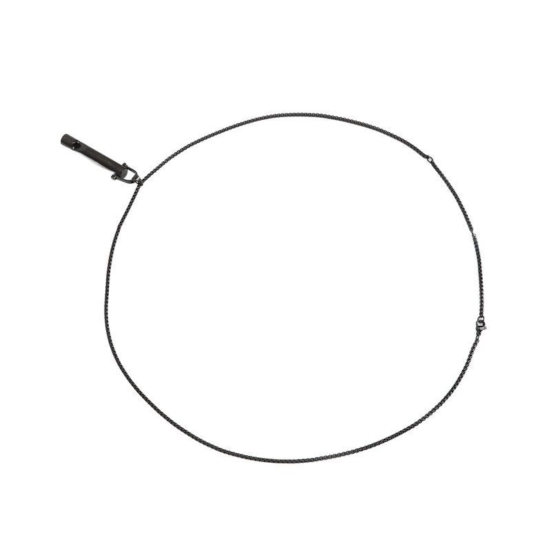 Whistle Pedant Necklace Reduce Anxiety Cylindrical Deep Breathing Stress Relief
