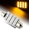 EPARTS 1 X 41mm 16 SMD Amber LED Car Interior
