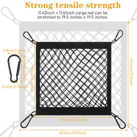 Helmet Holder for Backpack - Secure Bike/Ski/Snowboard Helmet Carrier with 4-Side Elastic Straps & 8 Carabiners, Protective Shell Cover for Cycling, Motorcycle, Hiking Accessories