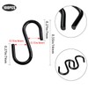 100 Pcs Mini S Hooks for Hanging, 1/2 Inch S