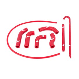 Mishimoto MMDBH-XR650R-00KTRD Dirt Bike Silicone Hose Compatible With Honda XR650R 2000-2007 Red