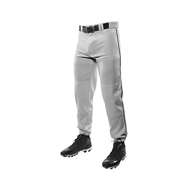 CHAMPRO Traditional Fit Triple Crown Classic Baseball Pants with Contrast-Color Braid Piping and Reinforced Sliding Areas - x-Small