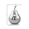 Modern Day Accents Peral Polished Pear, Silver, Fruit, Tabletop, Transitional,
