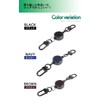 prendre PR-REEL07 Key Reel, Black, Carabiner, Compact, Lightweight, Key Ring,