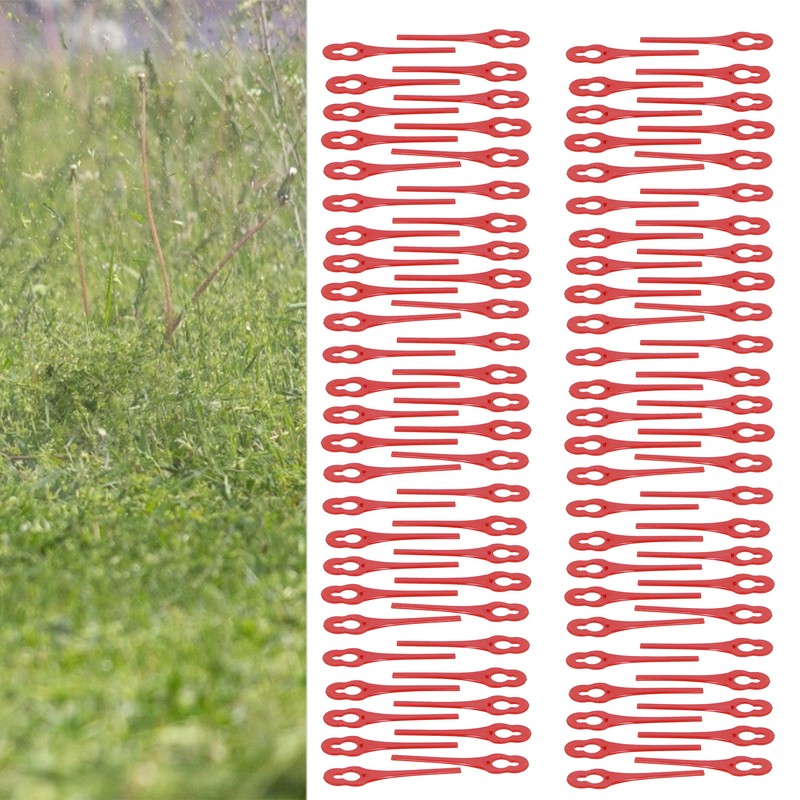 100pcs Replacement Grass Trimmer Blades Lawn Mower Head Cutting Blades