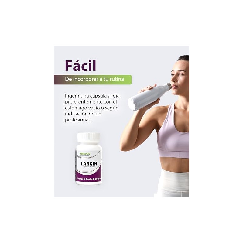 LARGIN L-Arginina Pura - Suplemento Alimenticio