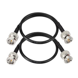 Superbat 3G/6G/HD SDI Cable 30cm,2Pcs BNC Belden 1855A Cable 75ohm Male to Male SDI Video Coaxial Cable Supports HD-SDI/3G-SDI/4K for Camera Broadcast CCTV Monitor SDI Converter etc.