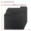 Mr. Pen- Black Plastic File Folders Letter Size, 6 Pack,